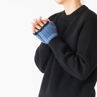 別注】カシミヤリブリストウォーマー／WILLIAM BRUNTON（ウィリアム