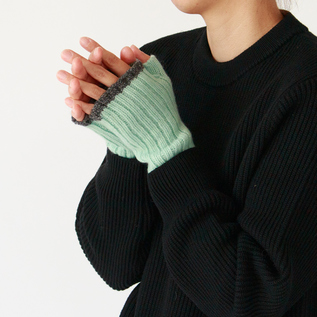 別注】カシミヤリブリストウォーマー／WILLIAM BRUNTON（ウィリアム