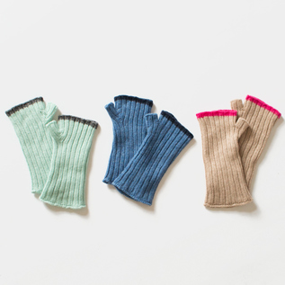CASHMERA RIB WRIST WARMERS