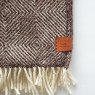 リサイクルウールスロー（130×200） グースアイ／KLIPPAN（クリッパン