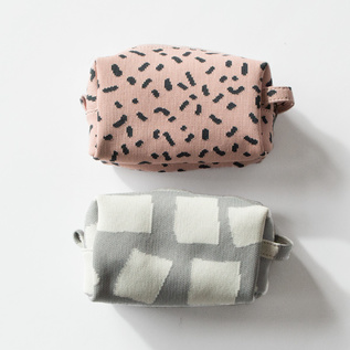 ハンドル付きポーチ KNIT POUCH M