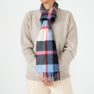 ジョシュアエリスCASHMERE CHECK STOLE Joshua Ellis（ジョシュアエリス）の「【Joshua Ellis