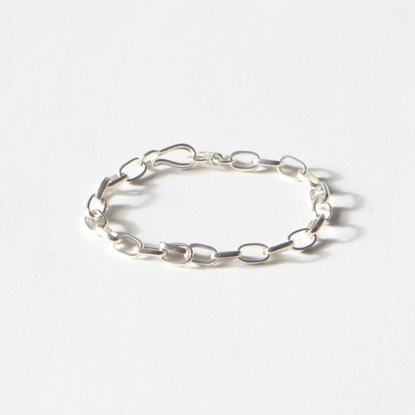 ハンドメイドチェーンブレスレット(OVAL 20cm)