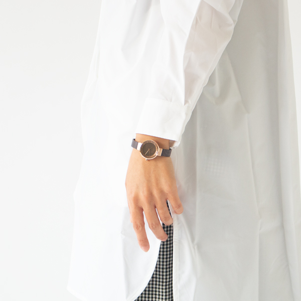 BERING Solar レディース腕時計(BROWN ROSEGOLD)