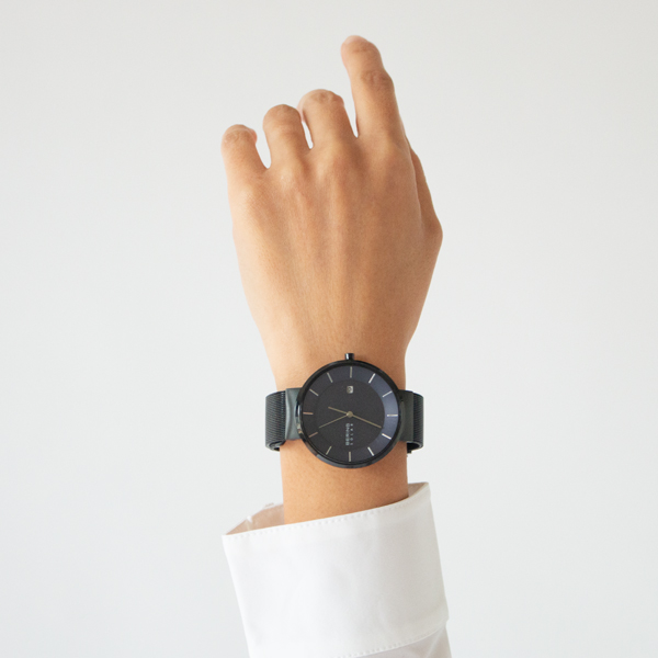 BERING Solar メンズ腕時計(BLACK BLUE)