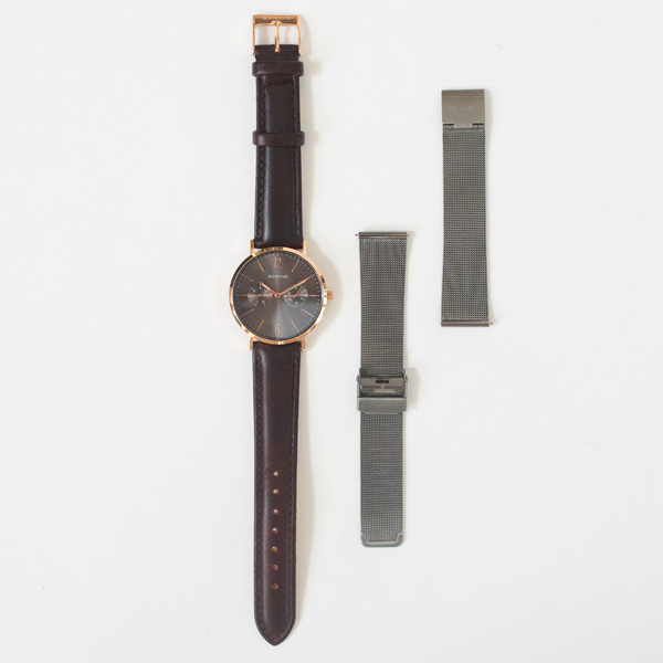 BERING Changes ユニセックス腕時計(BROWN ROSEGOLD)