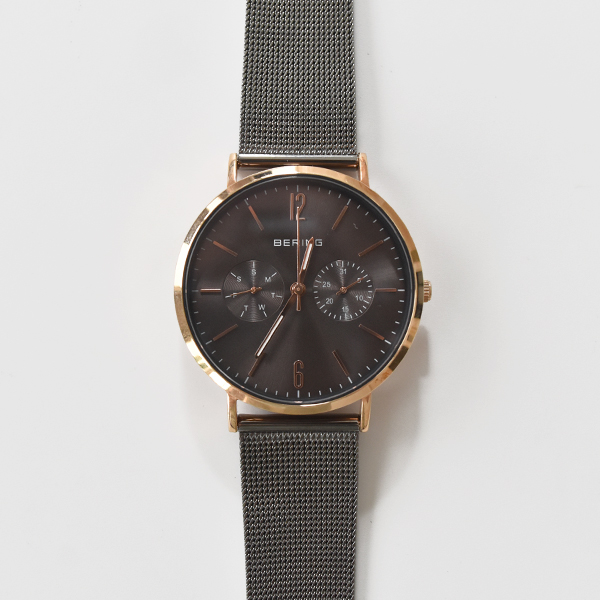 BERING Changes ユニセックス腕時計(BROWN ROSEGOLD)