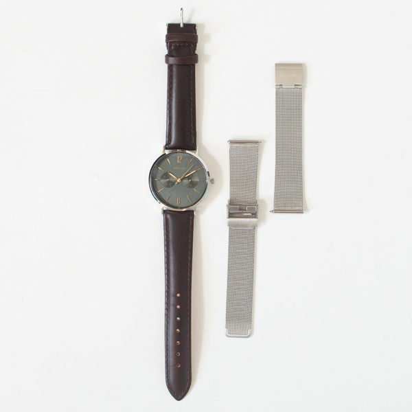 BERING Changes ユニセックス腕時計(BROWN SILVER)