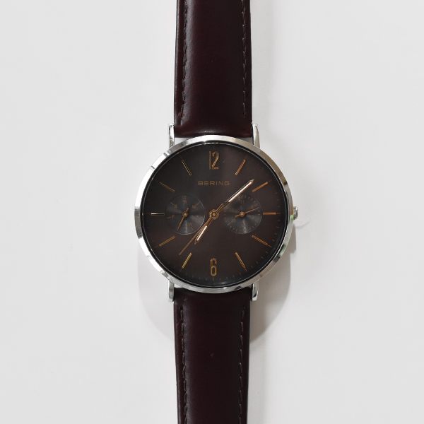 BERING Changes ユニセックス腕時計(BROWN SILVER)
