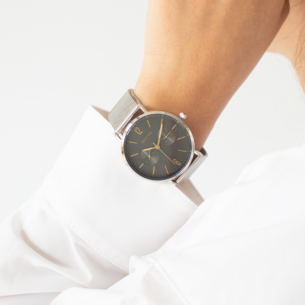 BERING Changes ユニセックス腕時計(BROWN SILVER)