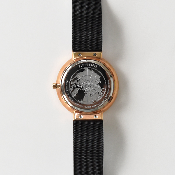 BERING Solar メンズ腕時計(ROSE GOLD BLACK)