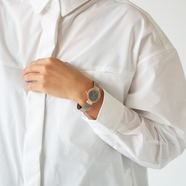 BERING Solar レディース腕時計(GRAY RODEGOLD)