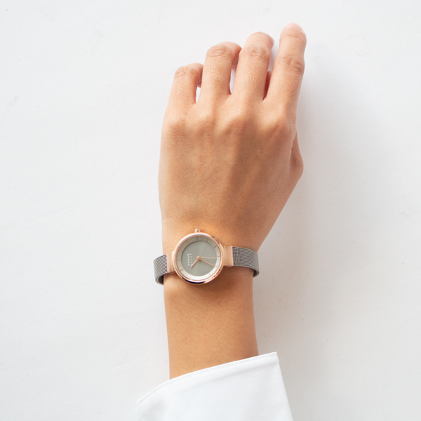 BERING Solar レディース腕時計(GRAY RODEGOLD)