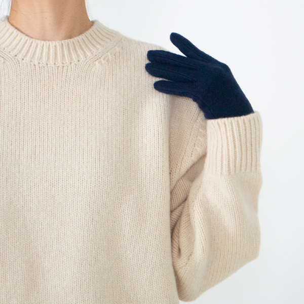 カシミヤ手袋女性用 Valence(NAVY)