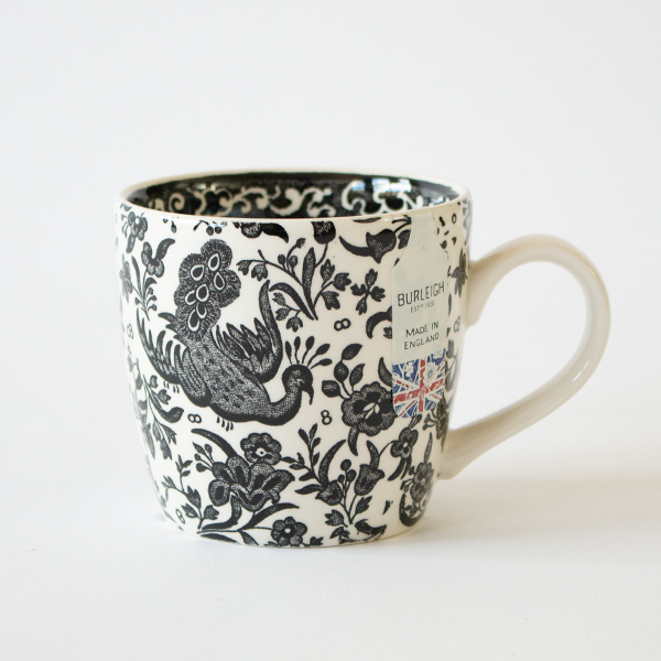 Burleigh マグカップ 350ml(Black Regal Peacock)