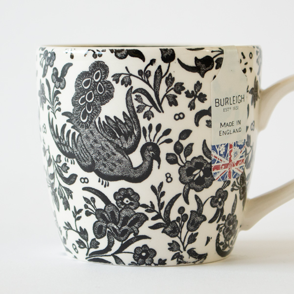 Burleigh マグカップ 350ml(Black Regal Peacock)