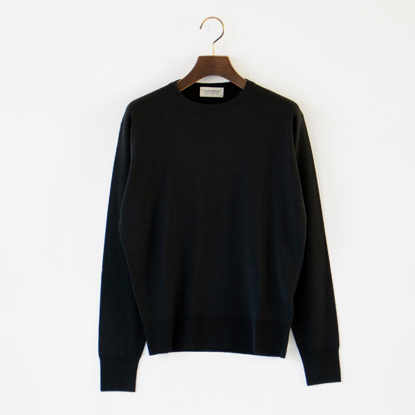 メリノウール クルーネック EMMY(BLACK)