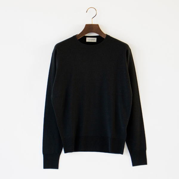 メリノウール クルーネック EMMY(BLACK)