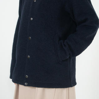 Jackman ウールジャケット Sサイズ　ジャックマン ウールジャケット WOOL COLLARLESS JACKET／Jackman（ジャック