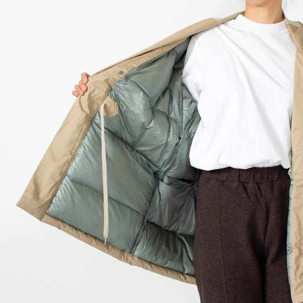 シンプルな作りのNANGAのダウンハンテン