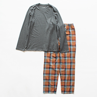 COMFORT NIGHTWEAR ORANGECHECK