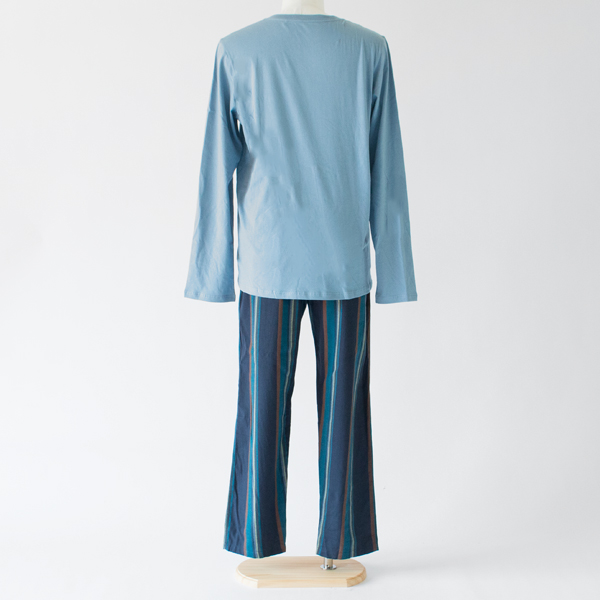 コンフォートナイトウエア（メンズパジャマ）BLUEGREY STRIPE