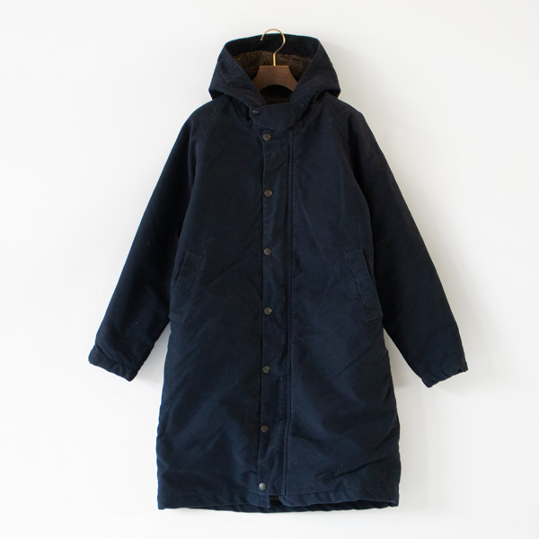 F2450 MOLESKIN HOOD COAT(NAVY)