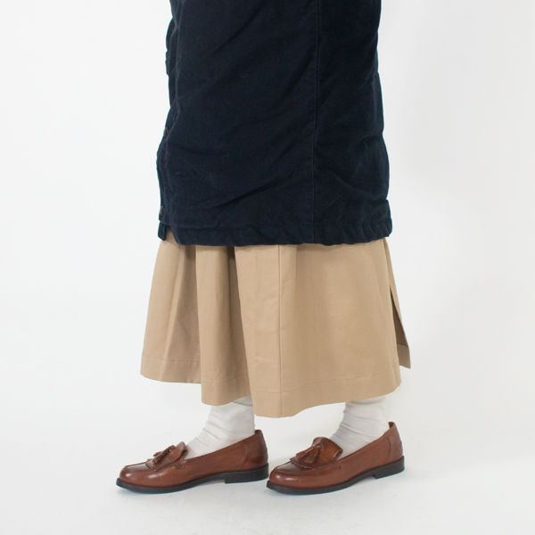 長めの着丈(身長160cm・NAVY)