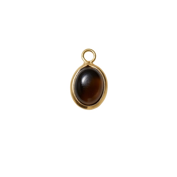 drop shape Smoky Quartz/GOLD