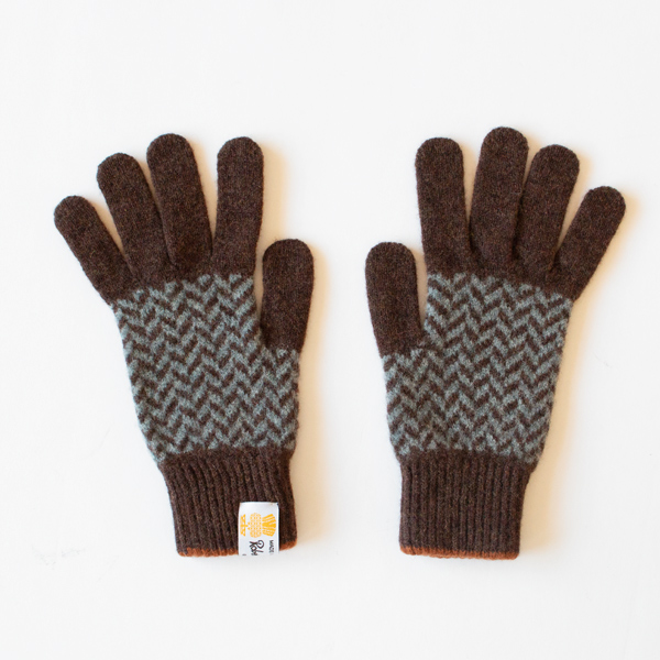 メンズ NAIRN ニットグローブ(BROWN)