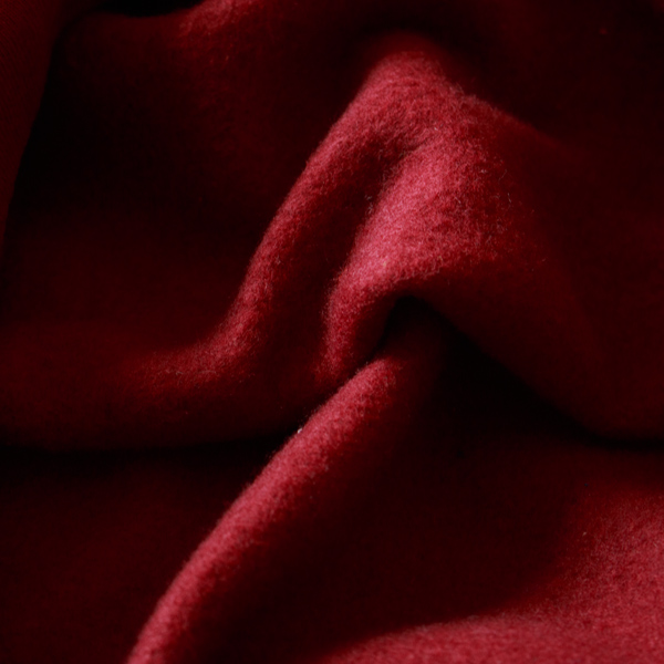 内側は起毛裏毛で柔らかい、二面性を持ち合わせた、厚みのある仕上がり(BURGUNDY)