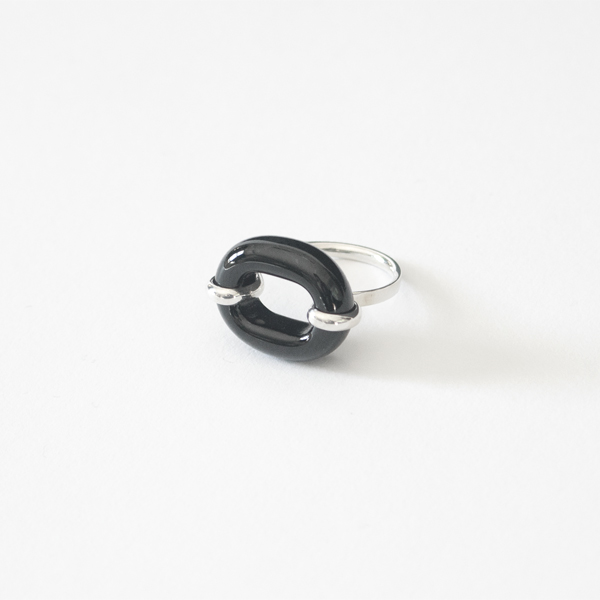 In The Loop Ring(BLACK BASALT)