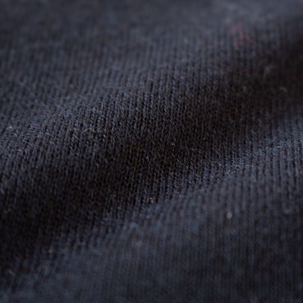 細やかな編地(背面・B.NAVY)