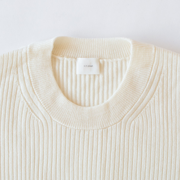 程よく詰まったクルーネック(WHITE) 程よく詰まったクルーネック(WHITE)