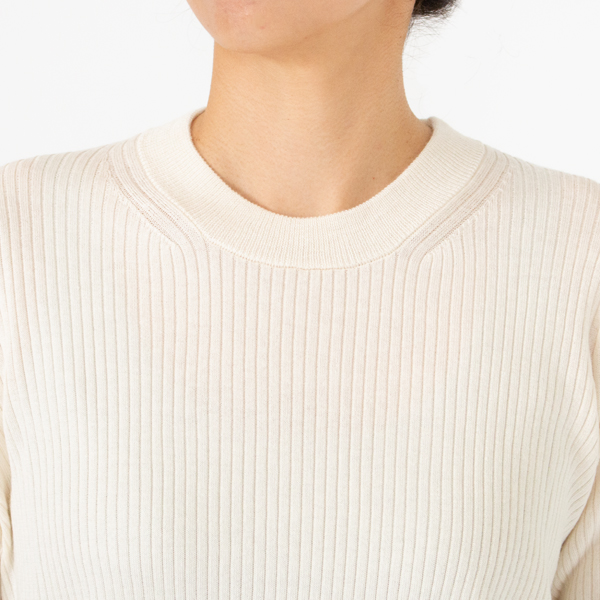 程よく詰まったクルーネック(WHITE) 程よく詰まったクルーネック(WHITE)