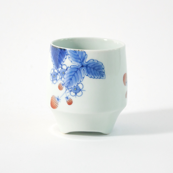 香酒盃（染錦イチゴ L）