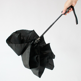 ワンタッチ折りたたみ傘 T.320 Large Duomatic Safety(BLACK)／KNIRPS