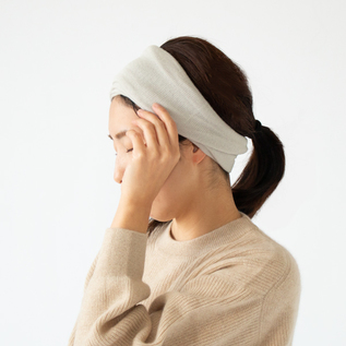 ヘアバンドのようにも使えます(LIGHT GRAY) ヘアバンドのようにも使えます(LIGHT GRAY)