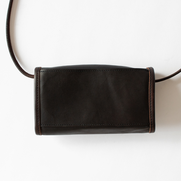 LEATHER WANDER MONEY BAG(BLACK)