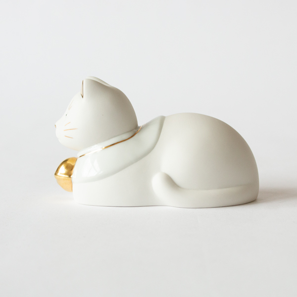 ちょうえもん座猫 金白