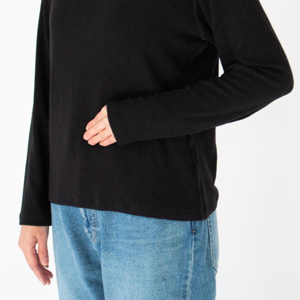長めの袖丈(身長160cm・NAVY)