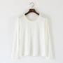 CASHMERE SILK CREW NECK T-SHIRT