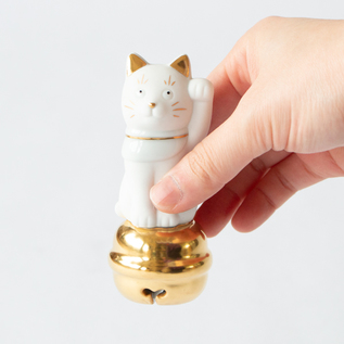 二寸ちょうえもん招猫／上出長右衛門窯（かみでちょうえもんがま