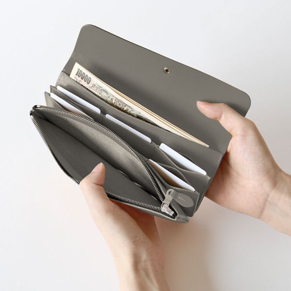 LONG FLAP WALLET（ロングフラップウォレット）(GREY)
