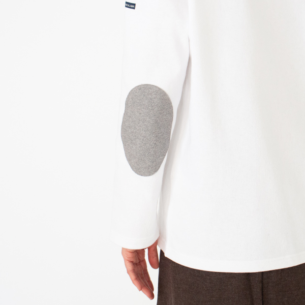 肘がワンポイント(BLANC GRIS CHINE 38) 肘がワンポイント(BLANC GRIS CHINE 38)