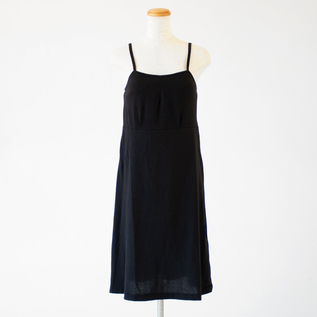 コットンモダール天竺 パッド入りスリップ(BLACK) コットンモダール天竺 パッド入りスリップ(BLACK)