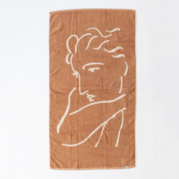 AMBIENT TOWEL バスタオル(Henri Matisse/Sienna×Cream)