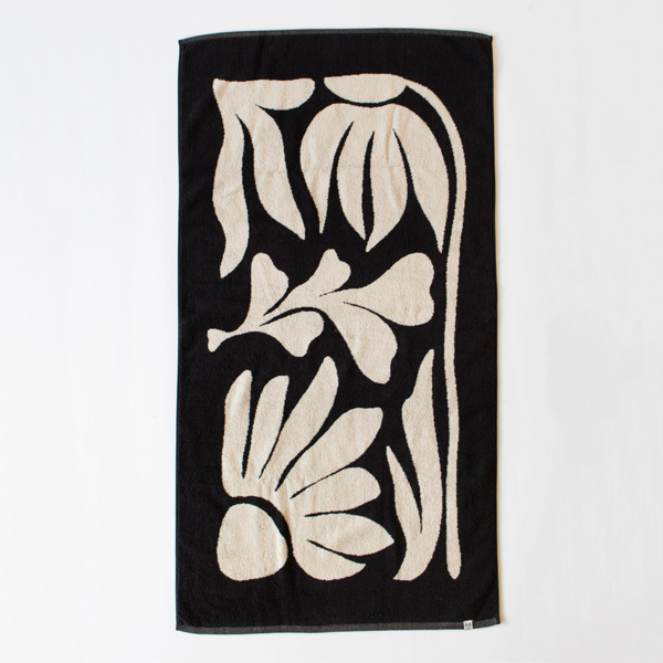 AMBIENT TOWEL バスタオル(BOTANICAL/Charcoal×Cream)