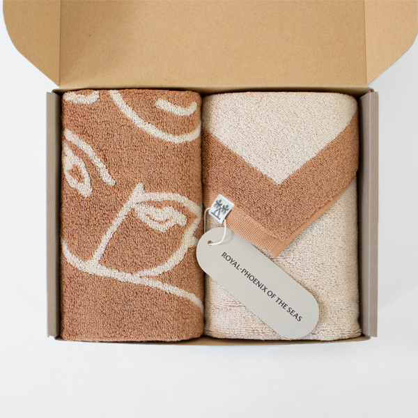 AMBIENT TOWEL フェイスタオルセット(Henri Matisse/Sienna×Cream)