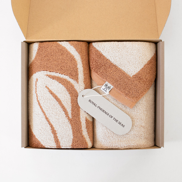 AMBIENT TOWEL フェイスタオルセット(BOTANICAL/Sienna×Cream)